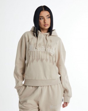 Beige Hoodrich Tagra Hoodie USA | 801-IWQEYL