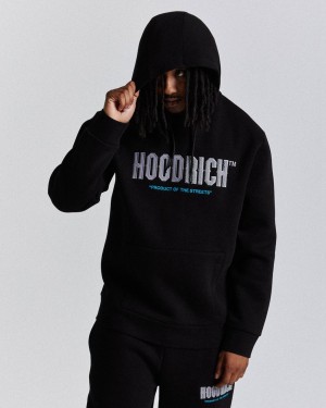 Black/Grey/Blue Hoodrich Fade Hoodie USA | 289-UNQTCL