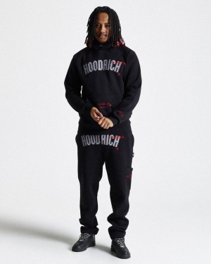 Black/Grey/Red Hoodrich Stature Joggers USA | 941-GDBHNQ