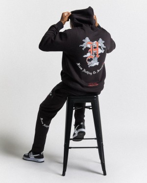 Black/White/Red Hoodrich Empire Hoodie USA | 325-QSUGIM