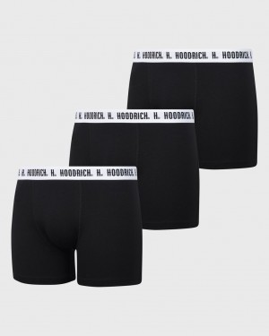 Black/White Hoodrich OG Core 3 Pack Boxers USA | 387-VZXJTE