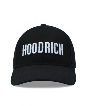 Black/White Hoodrich OG Core Cap USA | 287-JXFDPC