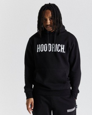 Black/White Hoodrich OG Core Hoodie USA | 083-GLTVID