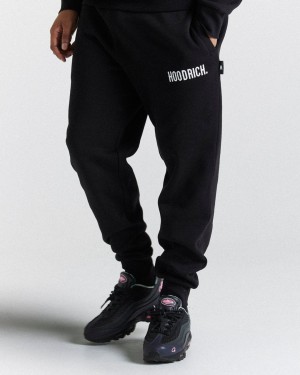 Black/White Hoodrich OG Core Joggers USA | 417-MQVRIU