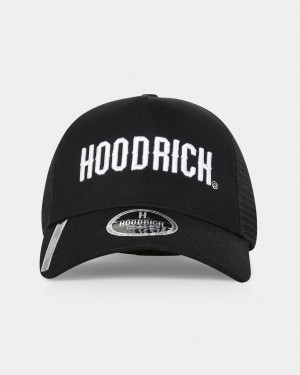 Black/White Hoodrich OG Core Trucker Cap USA | 106-HYTCGB