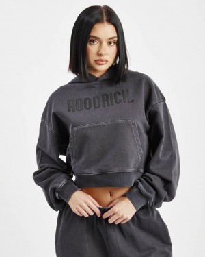 Black Hoodrich Premium Essentials Hoodie USA | 546-ZNHPXC