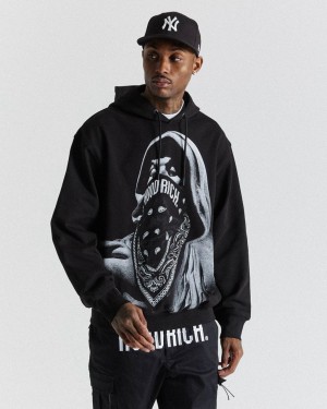 Black Hoodrich Renaissance Neptune Hoodie USA | 210-PAIWKT