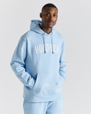 Blue/White Hoodrich Caliber Hoodie USA | 347-VIBXWO