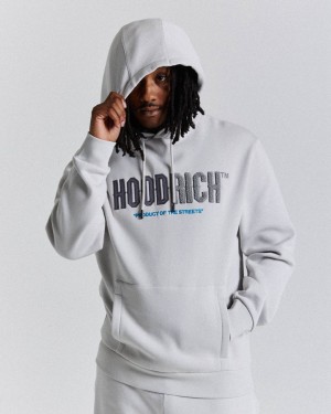 Light Greys/Blues Hoodrich Fade Hoodie USA | 024-NJPXFR