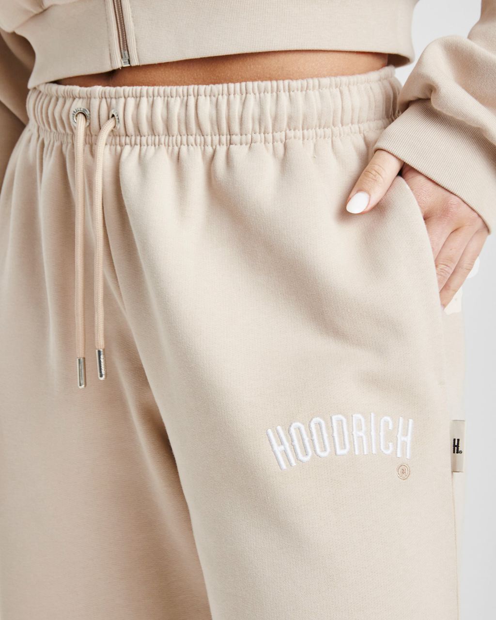 Beige Hoodrich Calor Wide Leg Joggers USA | 758-OFNSGH