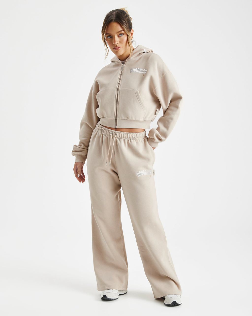 Beige Hoodrich Calor Wide Leg Joggers USA | 758-OFNSGH