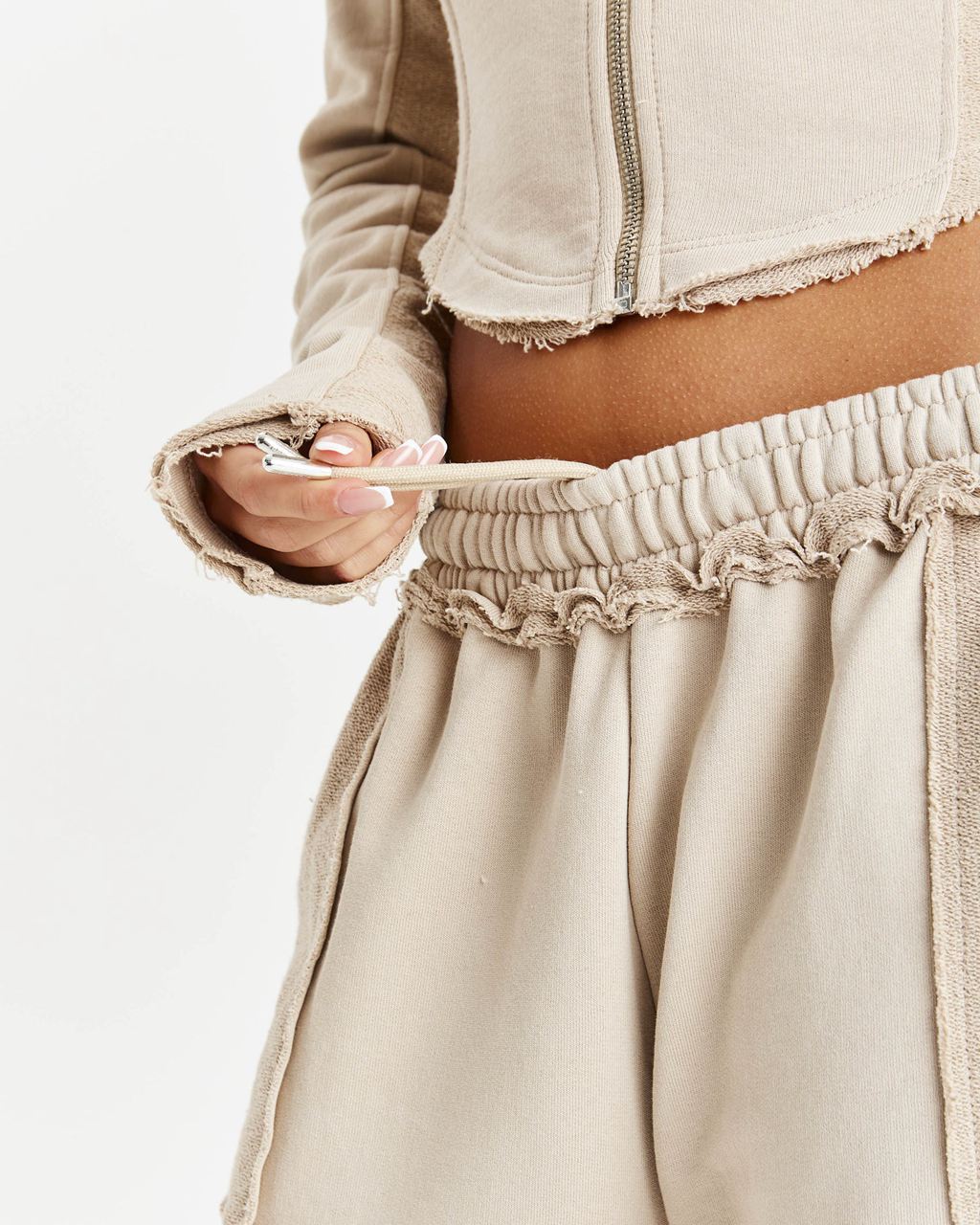 Beige Hoodrich Havoc Oversized Wide Leg Joggers USA | 937-EVIYFW