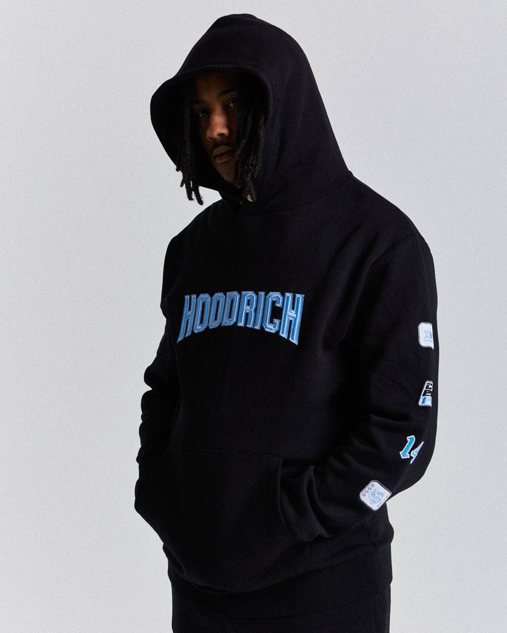 Black/Blue/White Hoodrich Claw Hoodie USA | 159-ZNYHQR