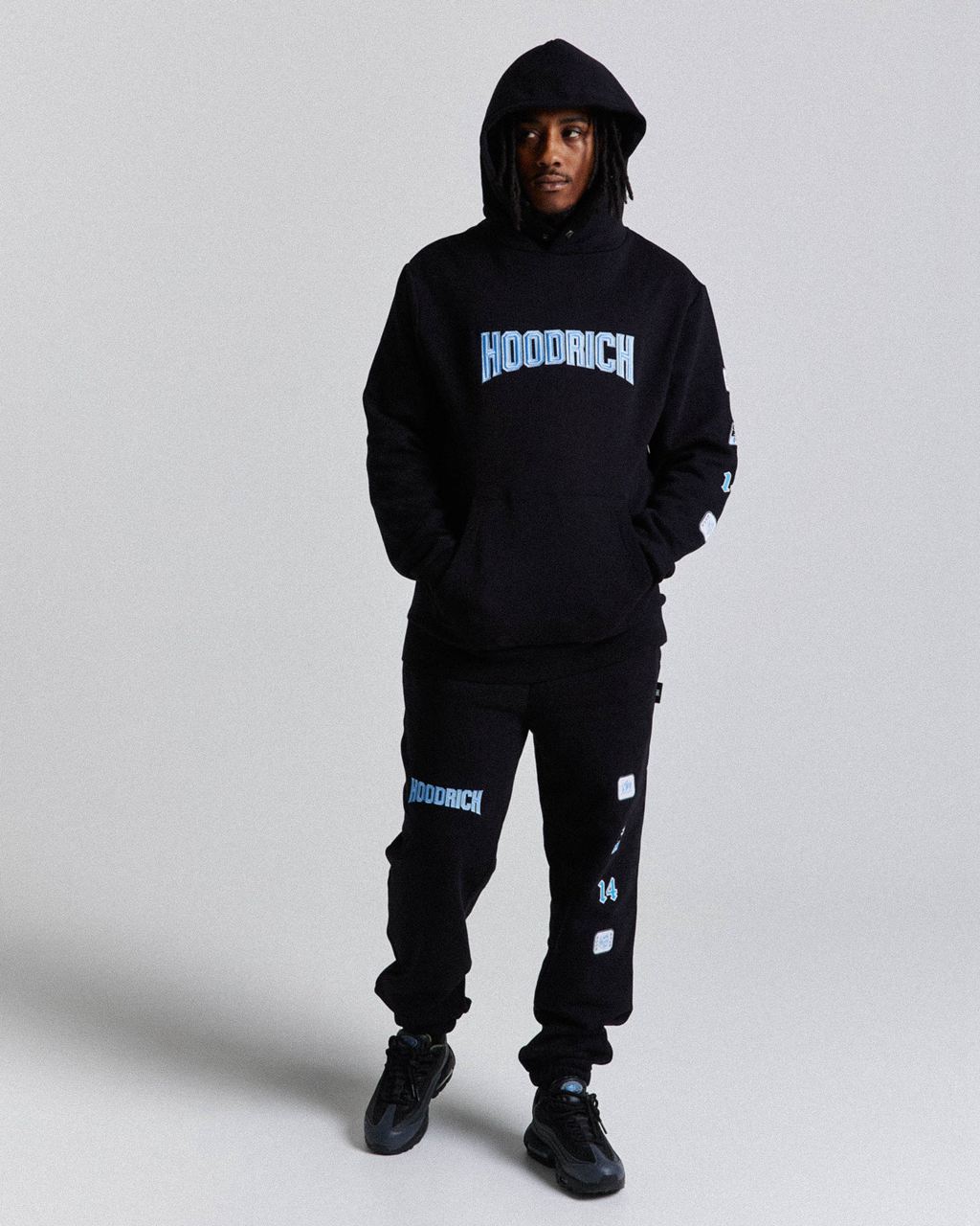 Black/Blue/White Hoodrich Claw Hoodie USA | 159-ZNYHQR