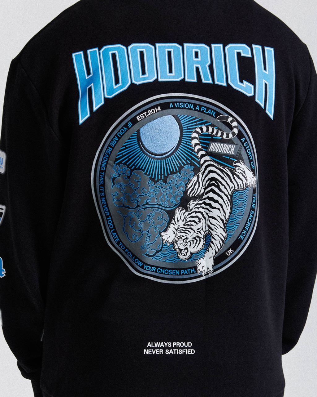 Black/Blue/White Hoodrich Claw Hoodie USA | 159-ZNYHQR