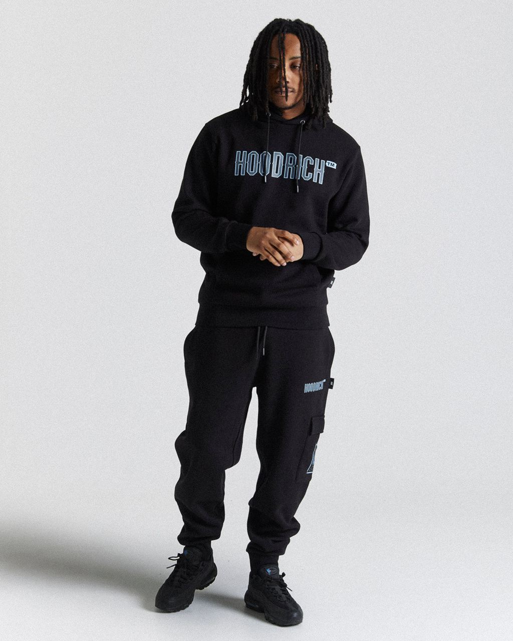 Black/Blue Hoodrich Akira Joggers USA | 165-DMOJZL