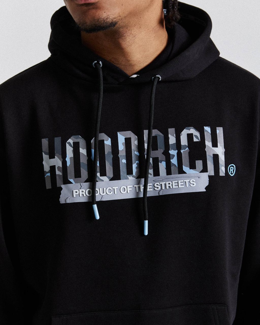 Black/Camo/Blue Hoodrich Territory Hoodie USA | 614-JGSBCW