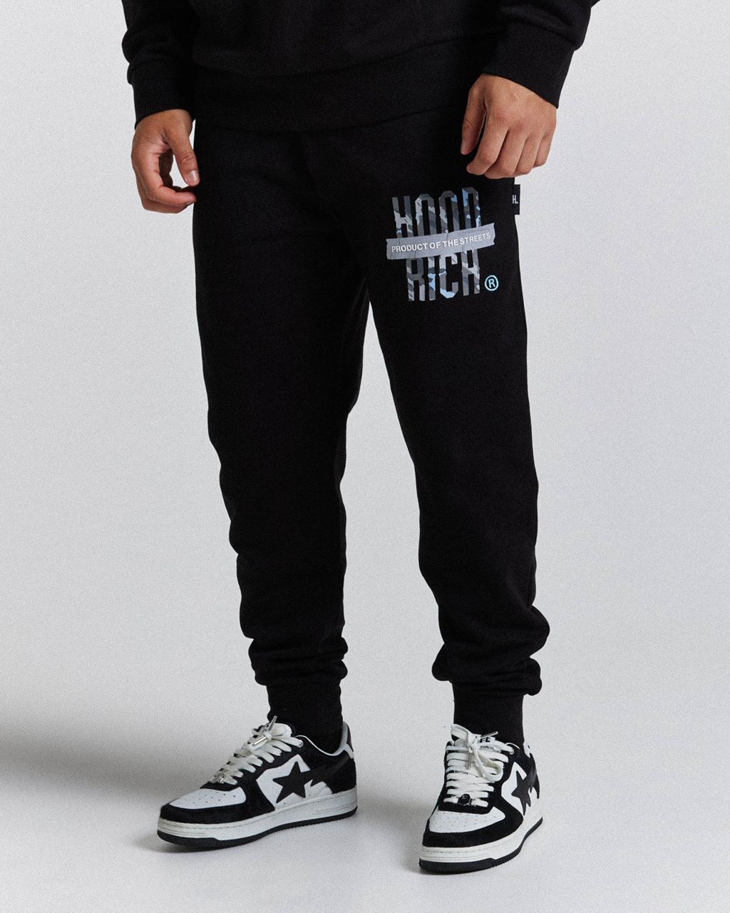 Black/Camo/Blue Hoodrich Territory Joggers USA | 932-SRCKIN