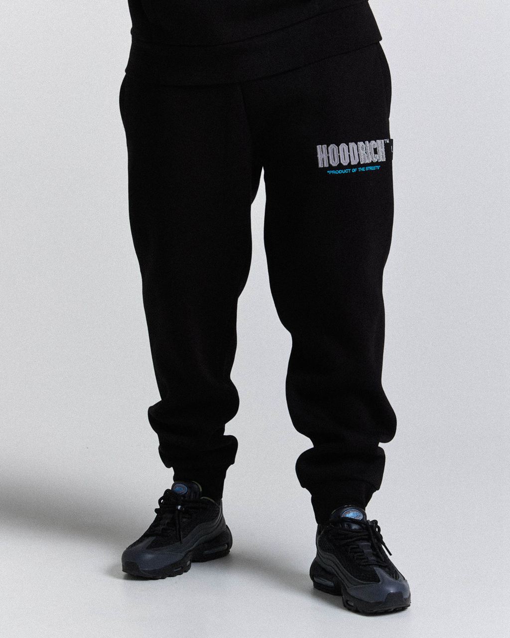 Black/Grey/Blue Hoodrich Fade Joggers USA | 029-UXDOLR