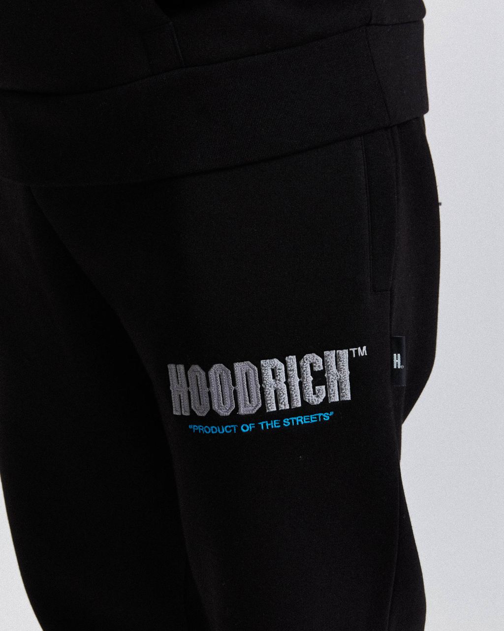 Black/Grey/Blue Hoodrich Fade Joggers USA | 029-UXDOLR