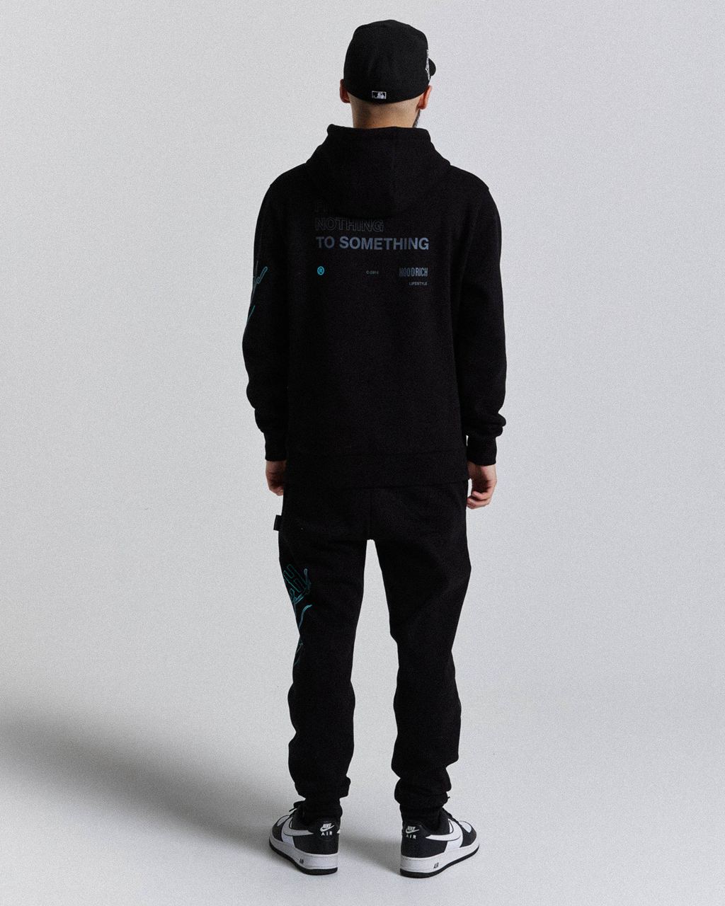 Black/Grey/Blue Hoodrich Tycoon Hoodie USA | 127-NBVSAX