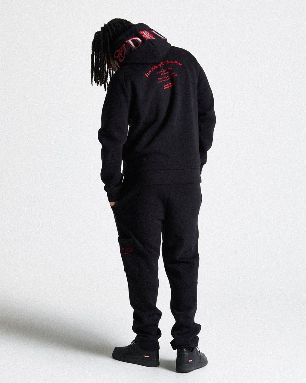 Black/Grey/Red Hoodrich Stature Joggers USA | 941-GDBHNQ