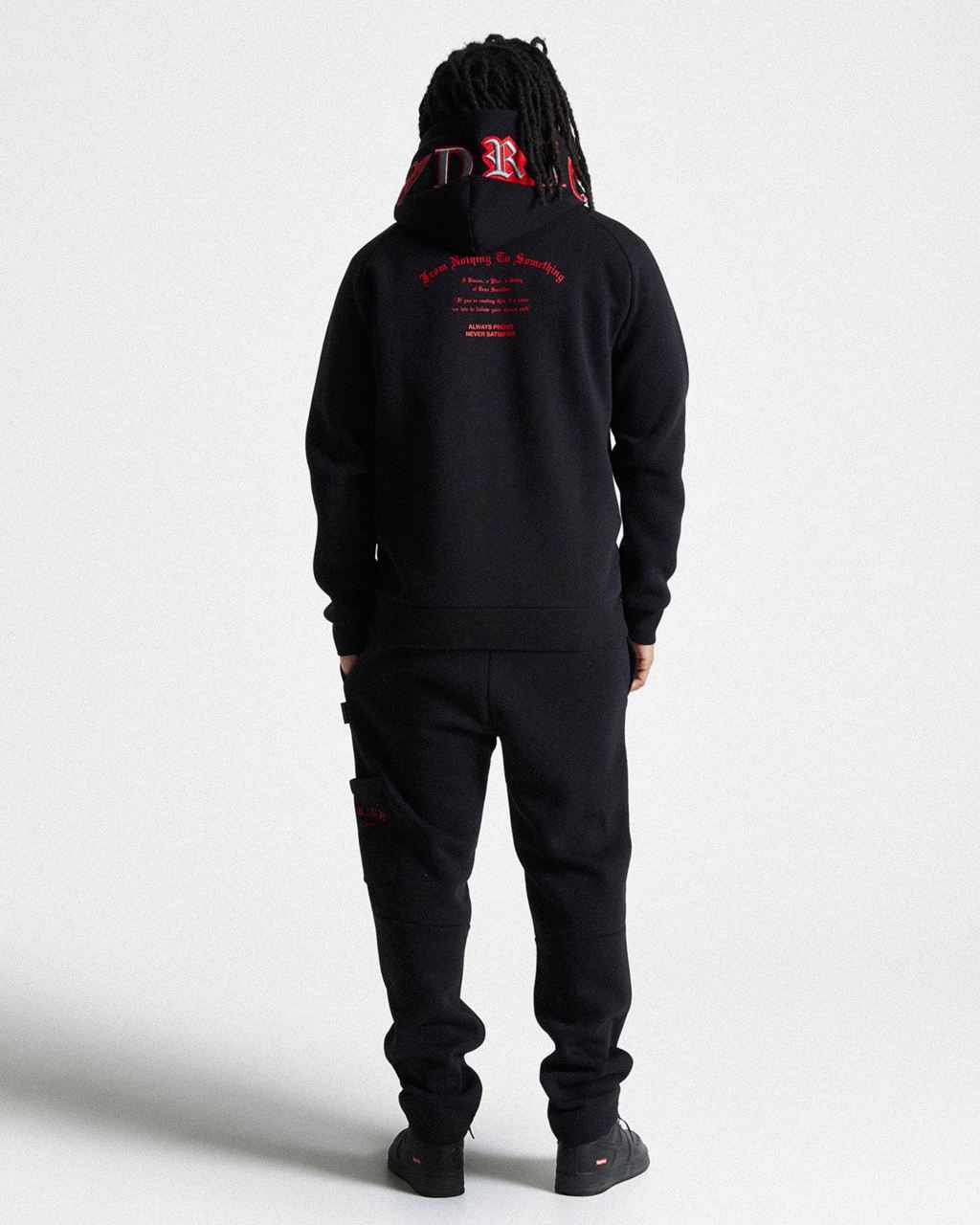 Black/Grey/Red Hoodrich Stature Joggers USA | 941-GDBHNQ