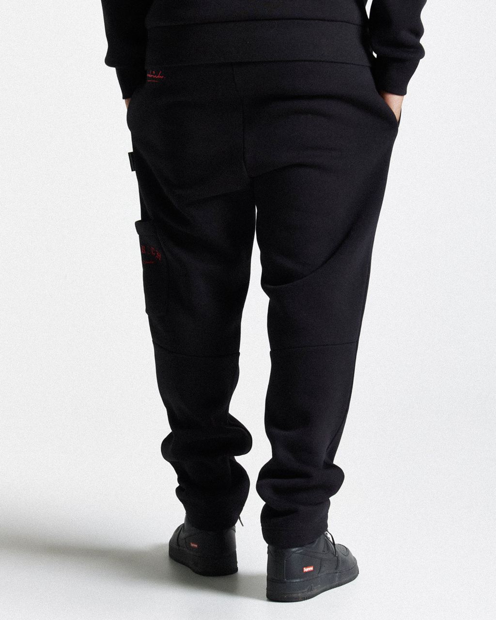 Black/Grey/Red Hoodrich Stature Joggers USA | 941-GDBHNQ