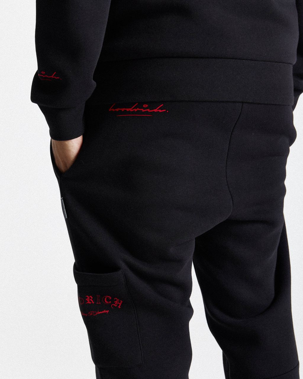 Black/Grey/Red Hoodrich Stature Joggers USA | 941-GDBHNQ