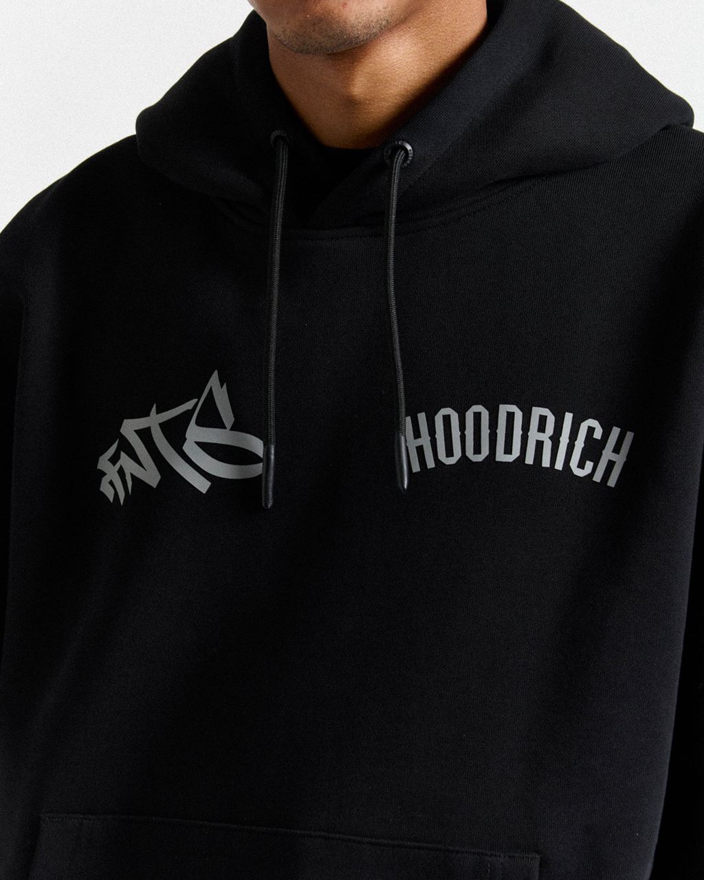 Black/Grey Hoodrich Graffiti Shutter Hoodie USA | 154-VURJGI