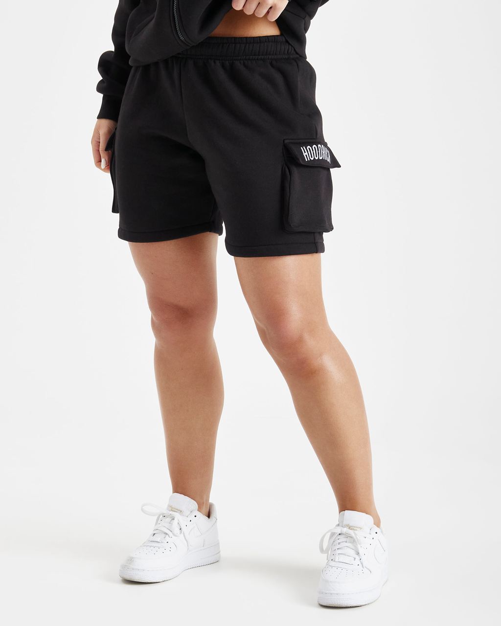 Black/Grey Hoodrich Luna Shorts USA | 751-CTOQAG