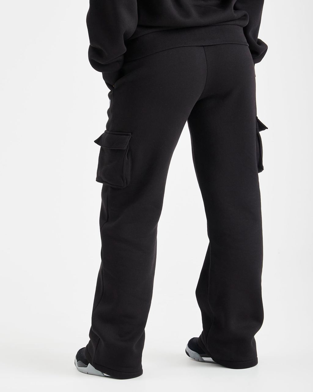 Black/Grey Hoodrich Luna Wide Leg Joggers USA | 615-ACDPEW