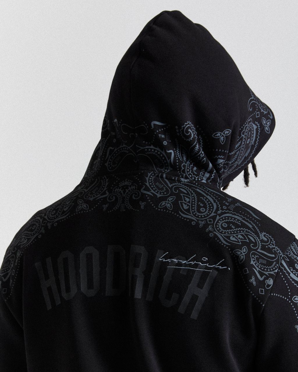 Black/Grey Hoodrich Motif Hoodie USA | 126-RNBOKZ