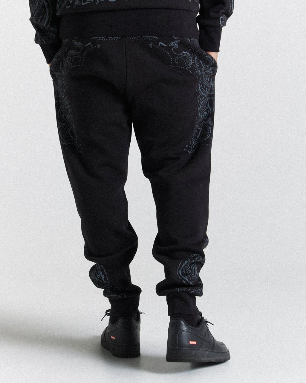 Black/Grey Hoodrich Motif Joggers USA | 357-NMXOSF