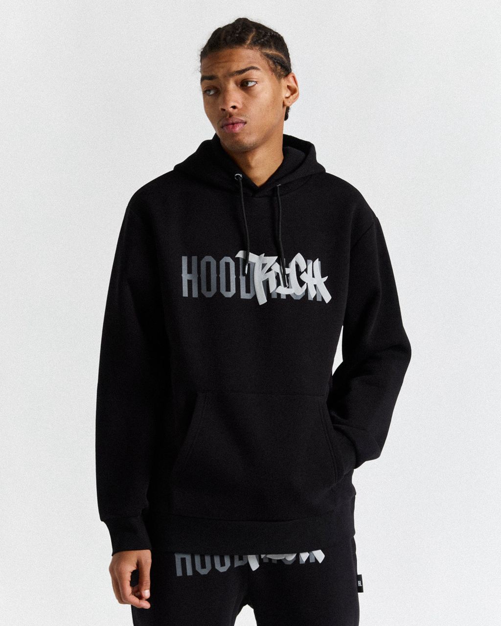 Black/Greys Hoodrich Graffiti Hoodie USA | 640-JKWCGM