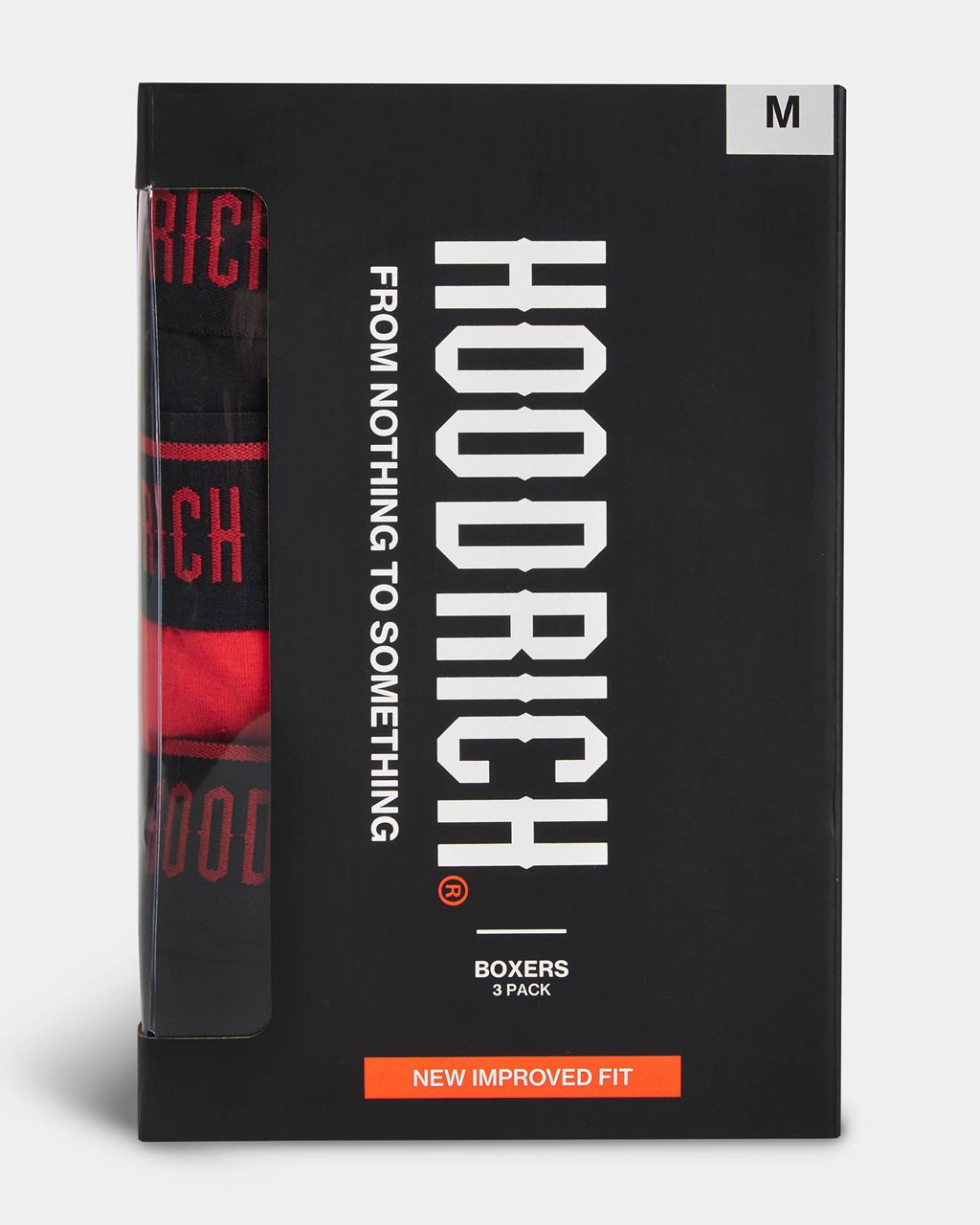 Black/Red Hoodrich Charge 3 Pack Boxers USA | 951-OZSHUB