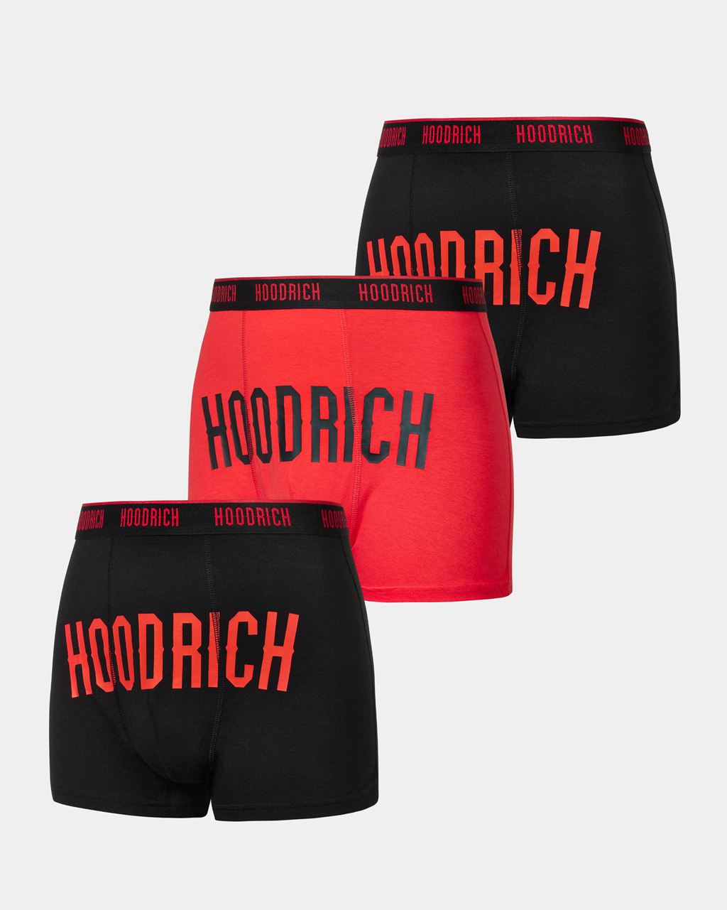 Black/Red Hoodrich Charge 3 Pack Boxers USA | 951-OZSHUB