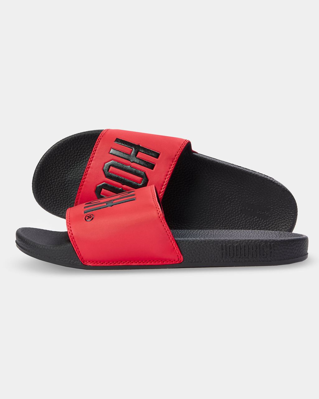 Black/Red Hoodrich OG Core Sliders USA | 210-FVAJHP