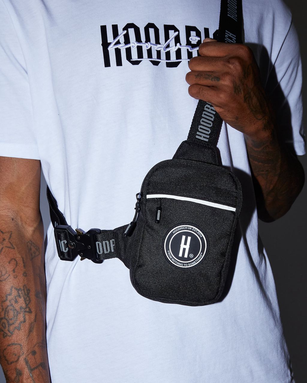 Black/Reflective Hoodrich OG Reflective Mini Bag USA | 523-FRPETY