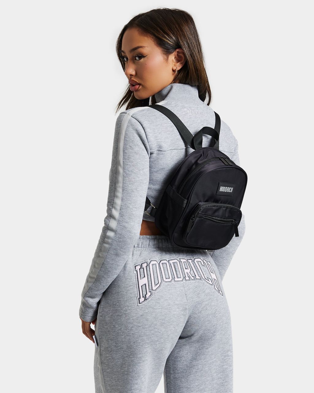 Black/Silver Hoodrich OG Core Mini Backpack USA | 543-AYZDHM