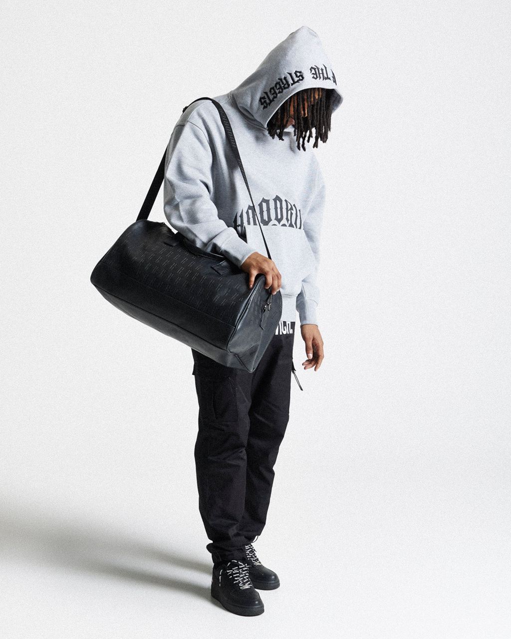 Black/Silver Hoodrich OG Exclusive Holdall USA | 432-JTLOIH