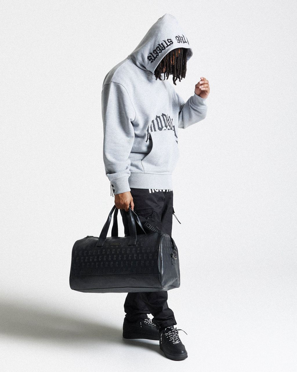 Black/Silver Hoodrich OG Exclusive Holdall USA | 432-JTLOIH