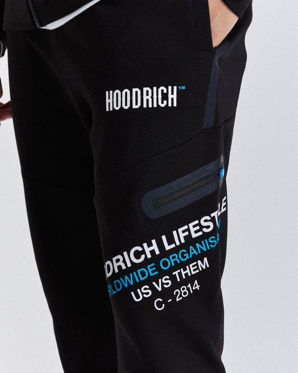 Black/White/Blue Hoodrich Circuit Joggers USA | 762-NHAQSZ