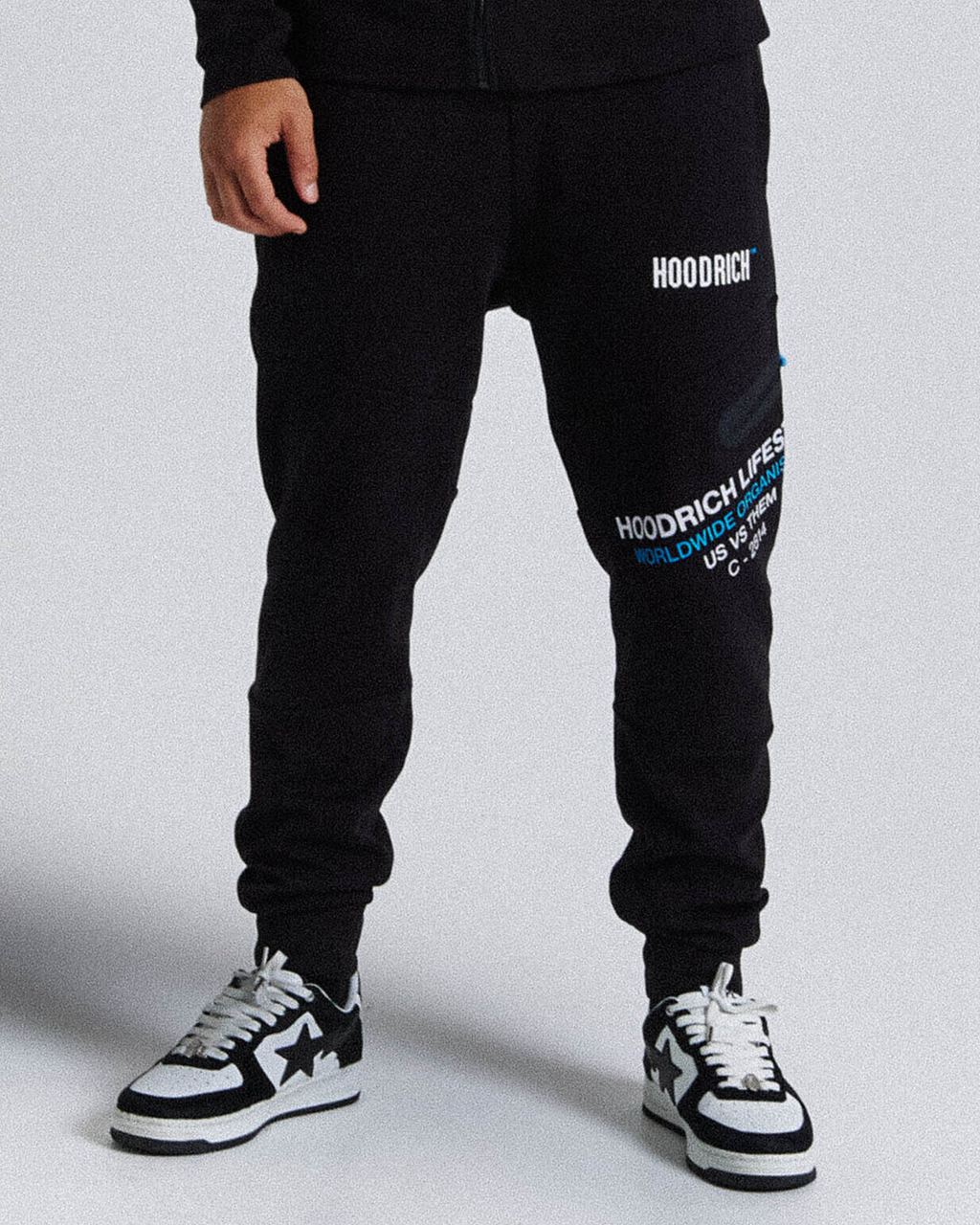 Black/White/Blue Hoodrich Circuit Joggers USA | 762-NHAQSZ