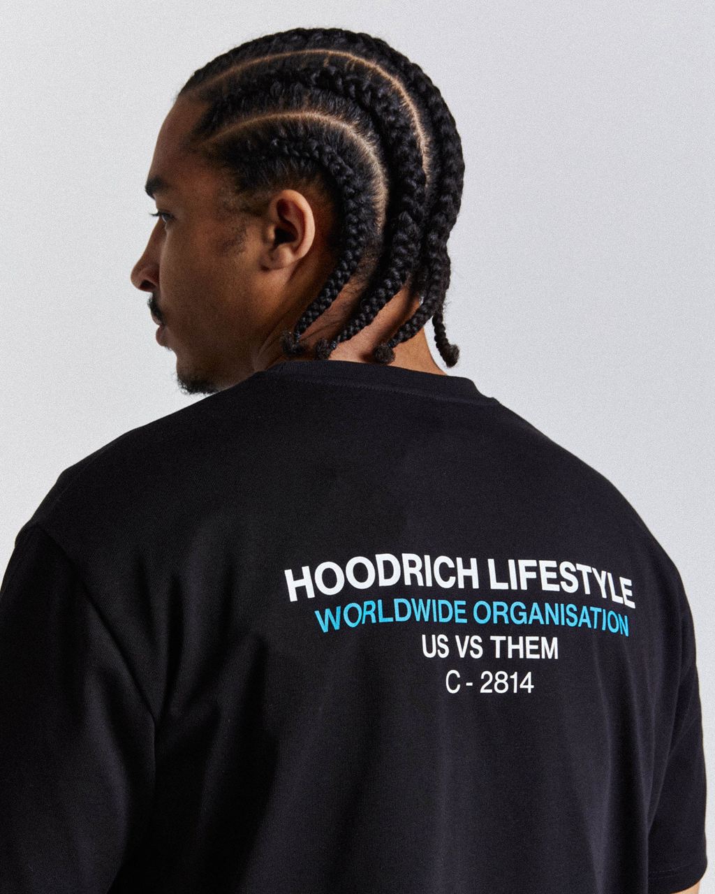 Black/White/Blue Hoodrich Circuit T-Shirt USA | 596-ESPZBF