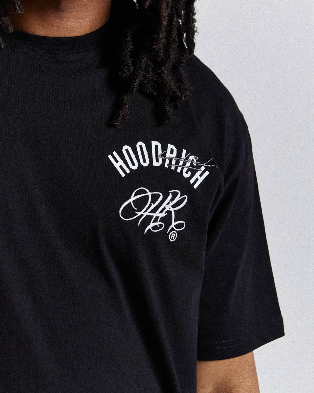 Black/White/Grey Hoodrich Heat T-Shirt USA | 409-JNZEOH