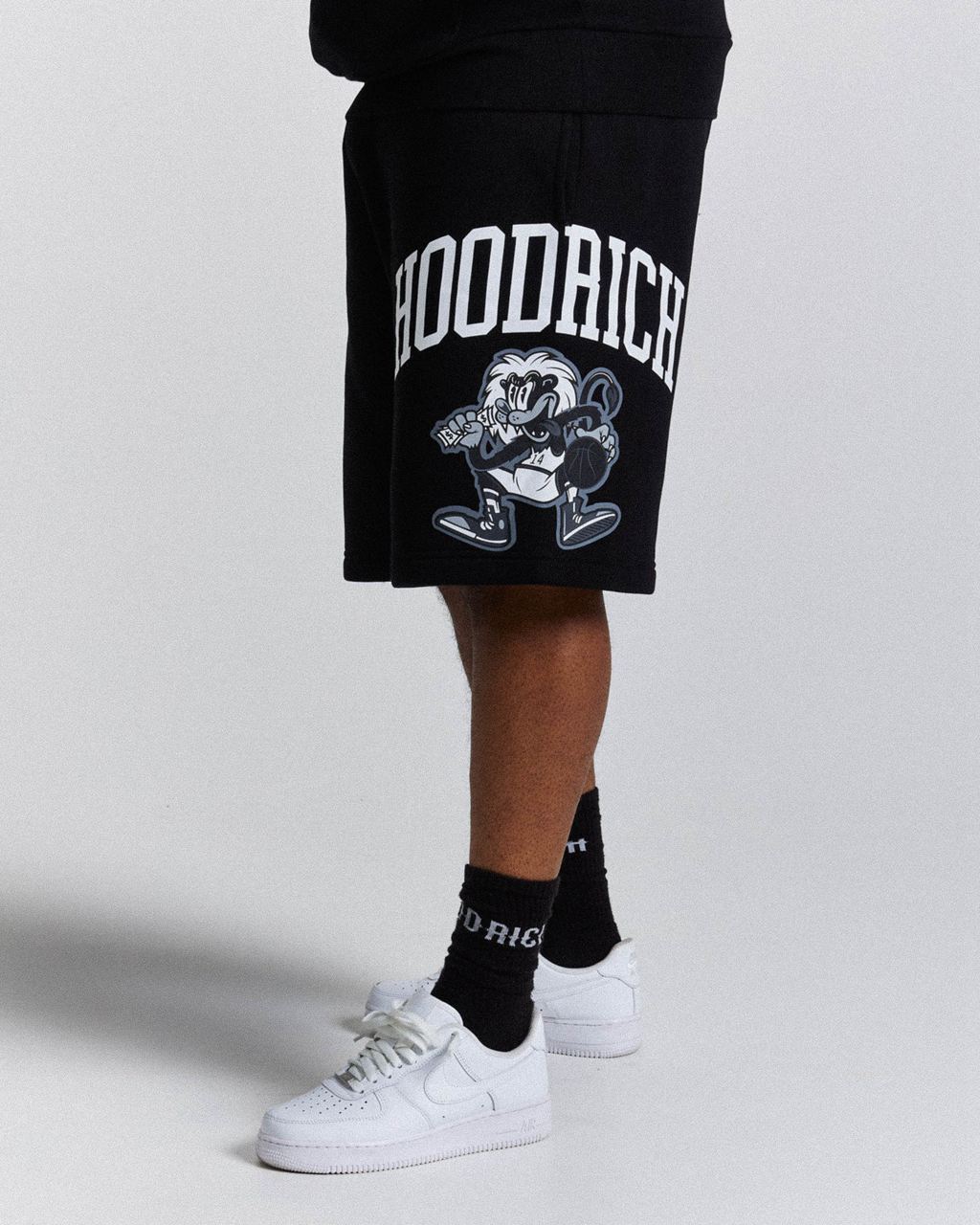 Black/White/Grey Hoodrich Menace Shorts USA | 530-ZKAEBY