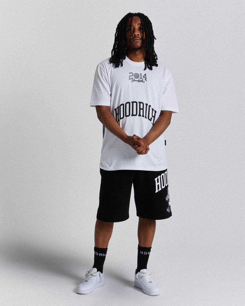 Black/White/Grey Hoodrich Menace Shorts USA | 530-ZKAEBY