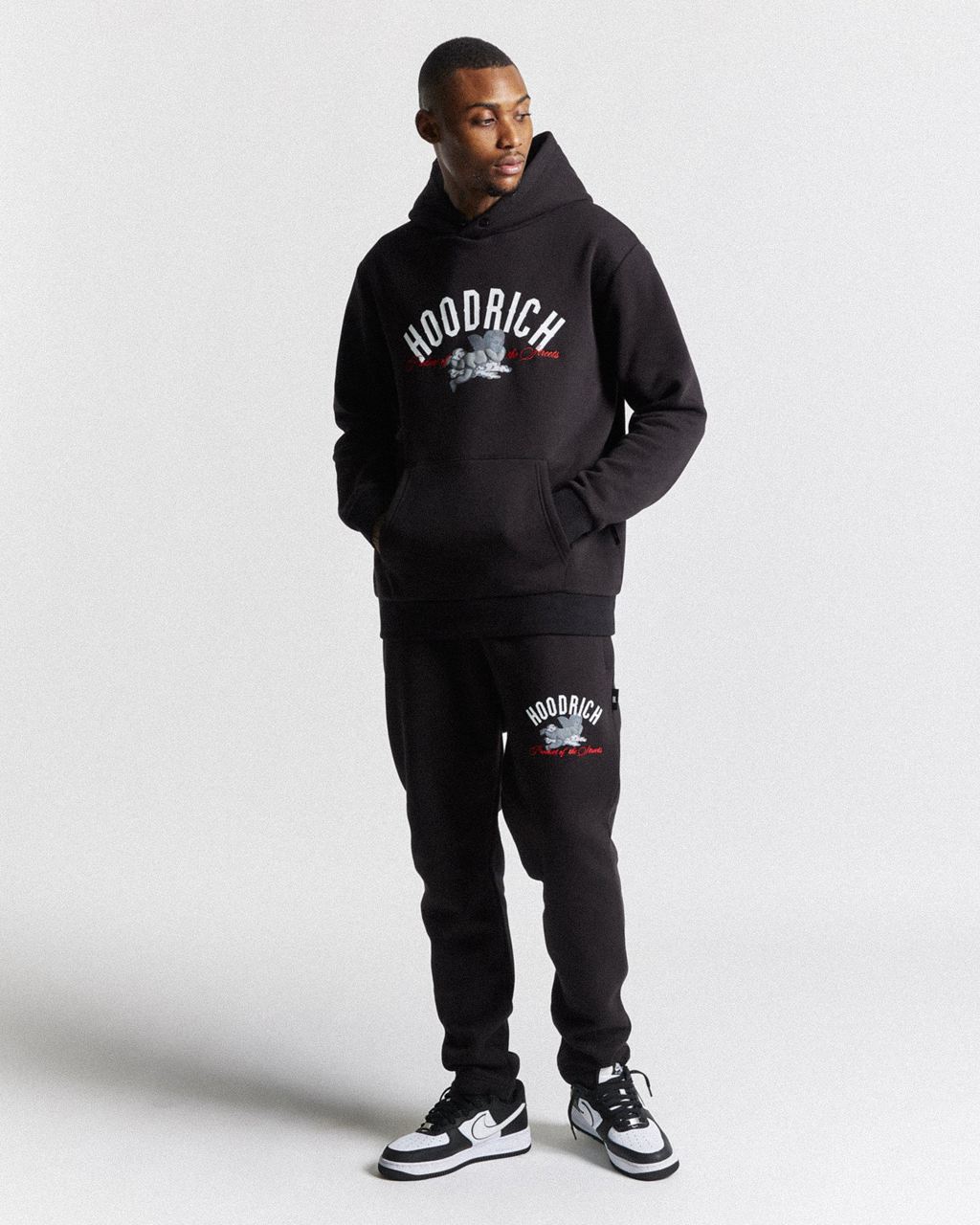 Black/White/Red Hoodrich Empire Hoodie USA | 325-QSUGIM