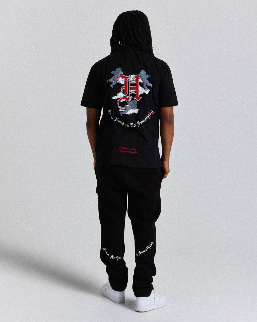 Black/White/Red Hoodrich Empire T-Shirt USA | 790-YXFNDG